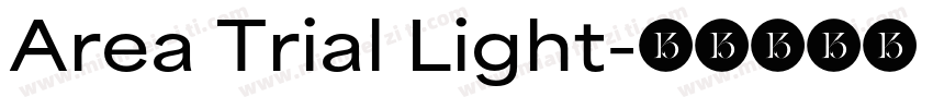 Area Trial Light字体转换